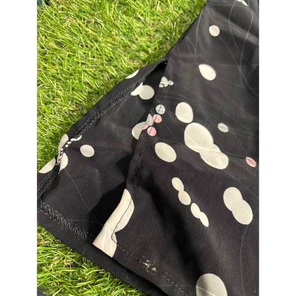 Mariana Black Abstract Dot Print Collared Button Up Shirt Top Womens - Picture 3 of 6